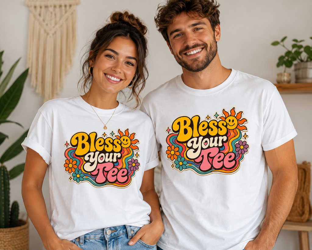 Bless Your Tee Retro Graphic Unisex T-Shirt