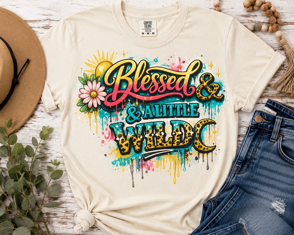 Blessed & A Little Wild Tee
