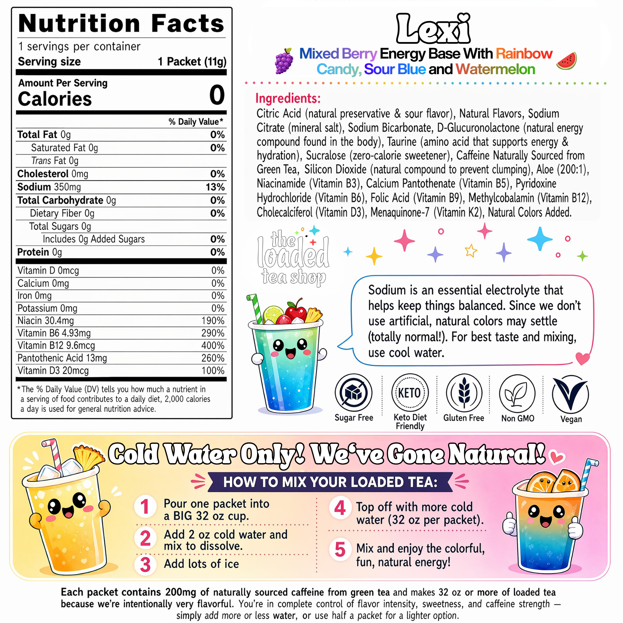 LEXI Loaded Tea – Energizing, Flavor-Packed Boost Drink