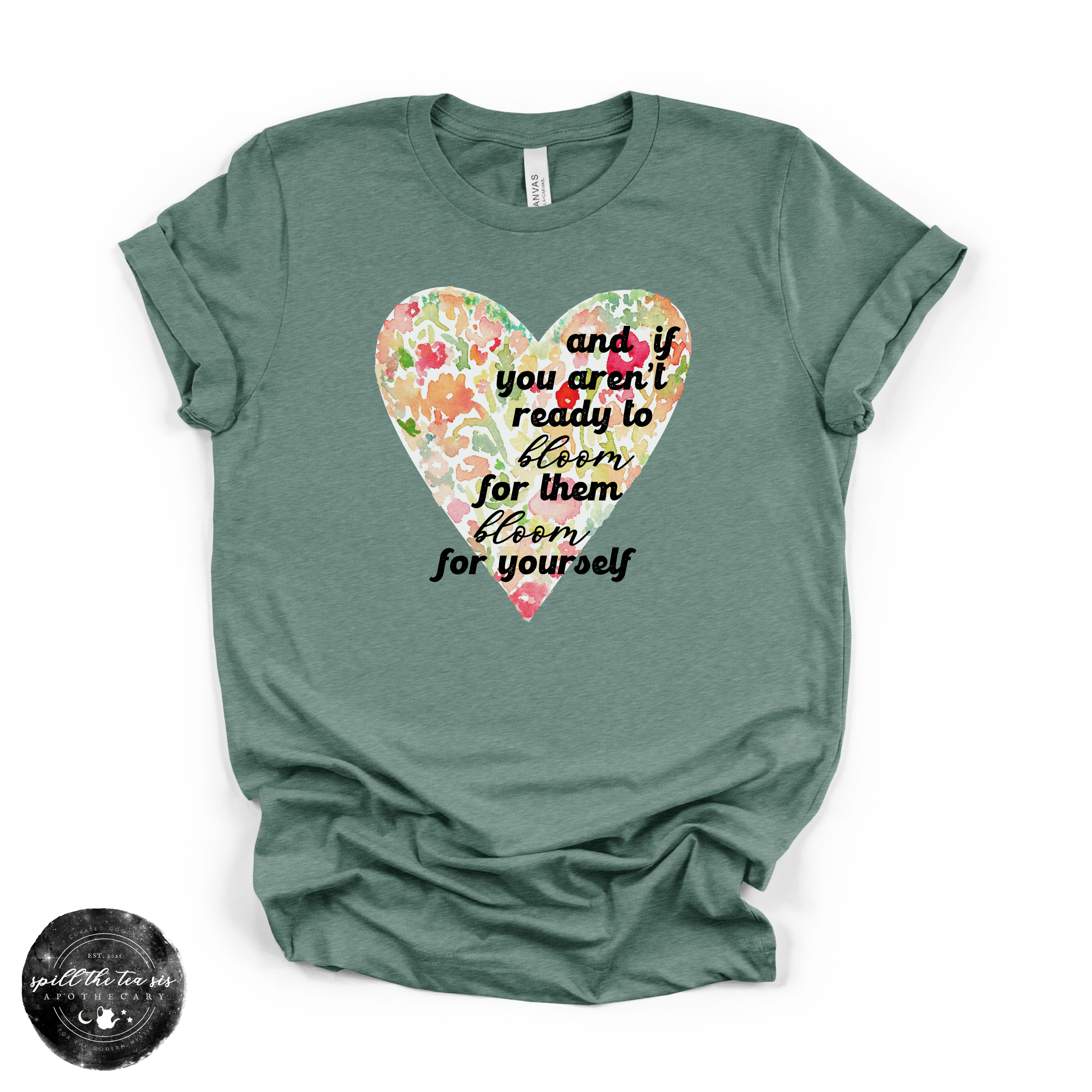 Bloom for Yourself Tee | Inspirational Floral Graphic T-Shirt