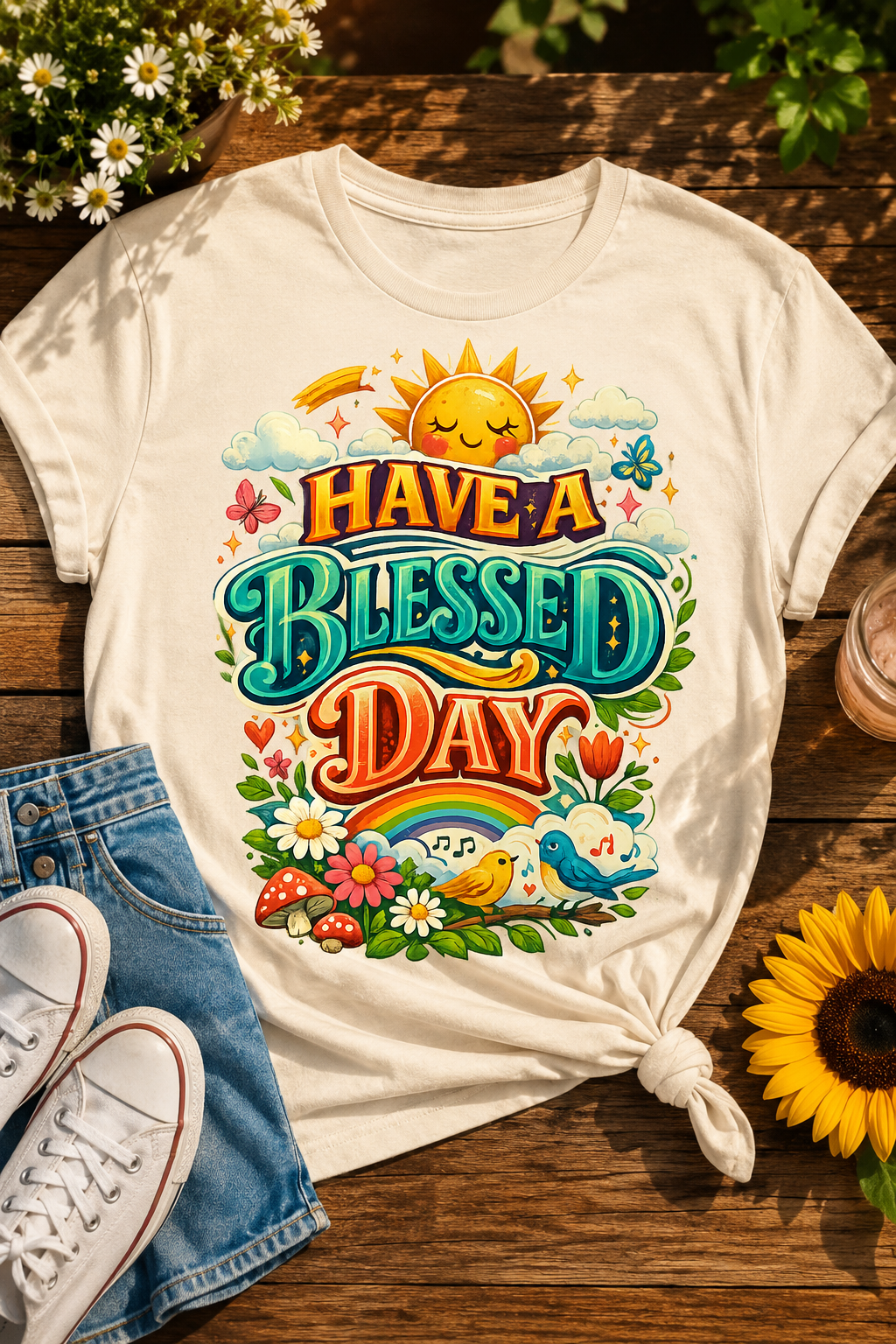 Have a Blessed Day Unisex T-Shirt – Inspirational Graphic Tee, Positive Vibes Shirt